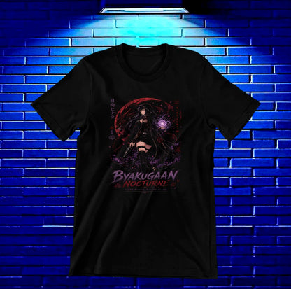 Camiseta Naruto Hinata NIMOR diseño MERON negra