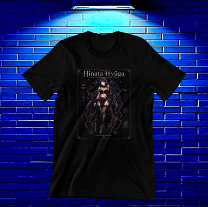 Camiseta Naruto Hinata NIREN diseño BANIX negro