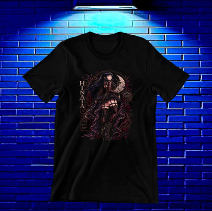 Camiseta Naruto Hinata NIVAR diseño NIVRA negro