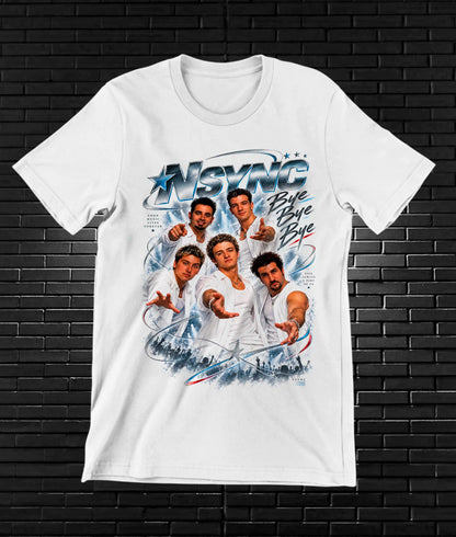 Camiseta NSYNC – BAMOR – Diseño BAREN – Blanco