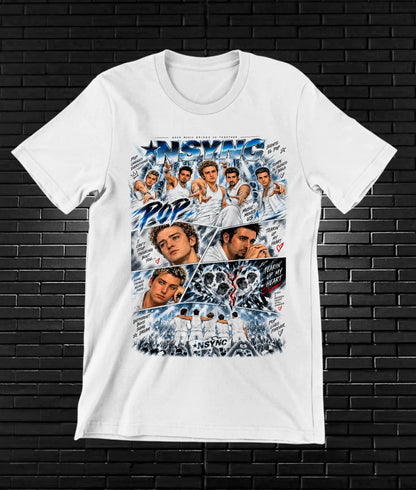 Camiseta NSYNC – BAMOR – Diseño CAVOX – Blanco