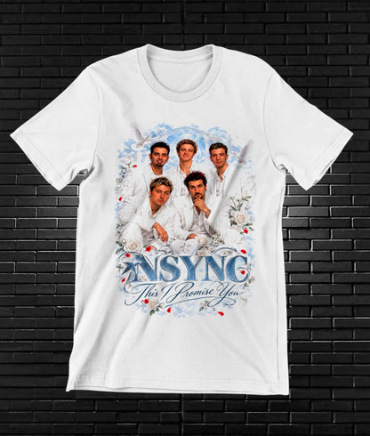 Camiseta NSYNC – CAMINE – Diseño BAREN – Blanco