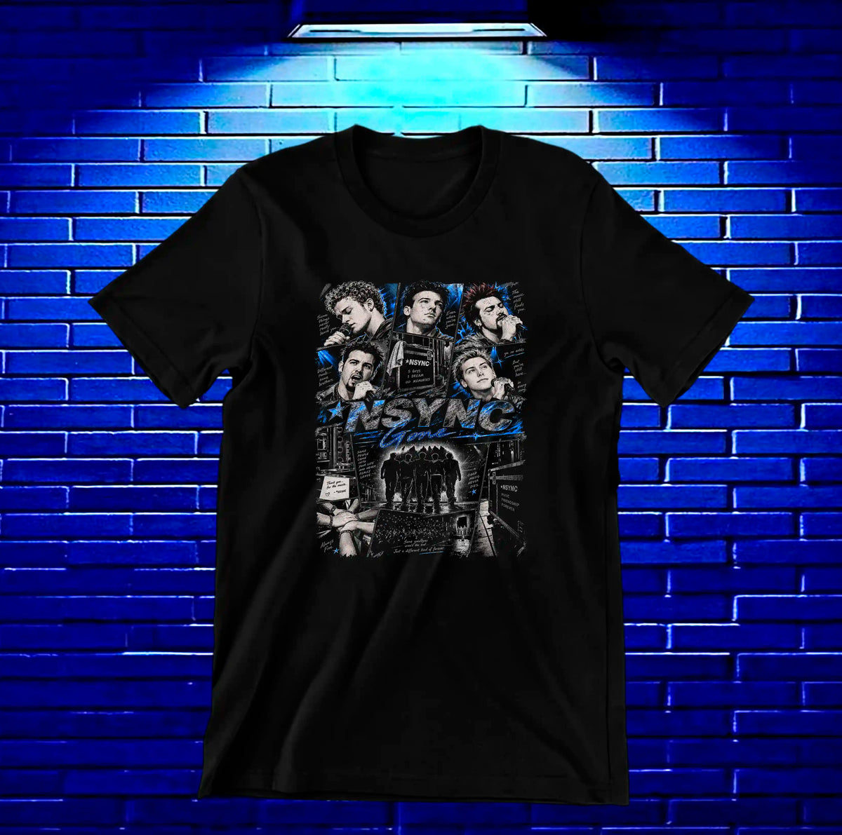 Camiseta NSYNC – CAMINE – Diseño BAREN – Negro