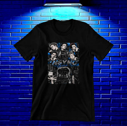 Camiseta NSYNC – CAMINE – Diseño BAREN – Negro