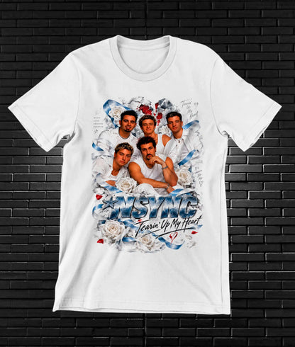 Camiseta NSYNC – CAMINE – Diseño CAVOX – Blanco
