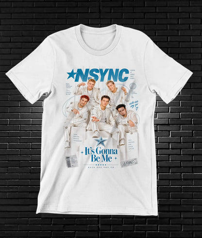 Camiseta NSYNC – CAMINE – Diseño MERON – Blanco