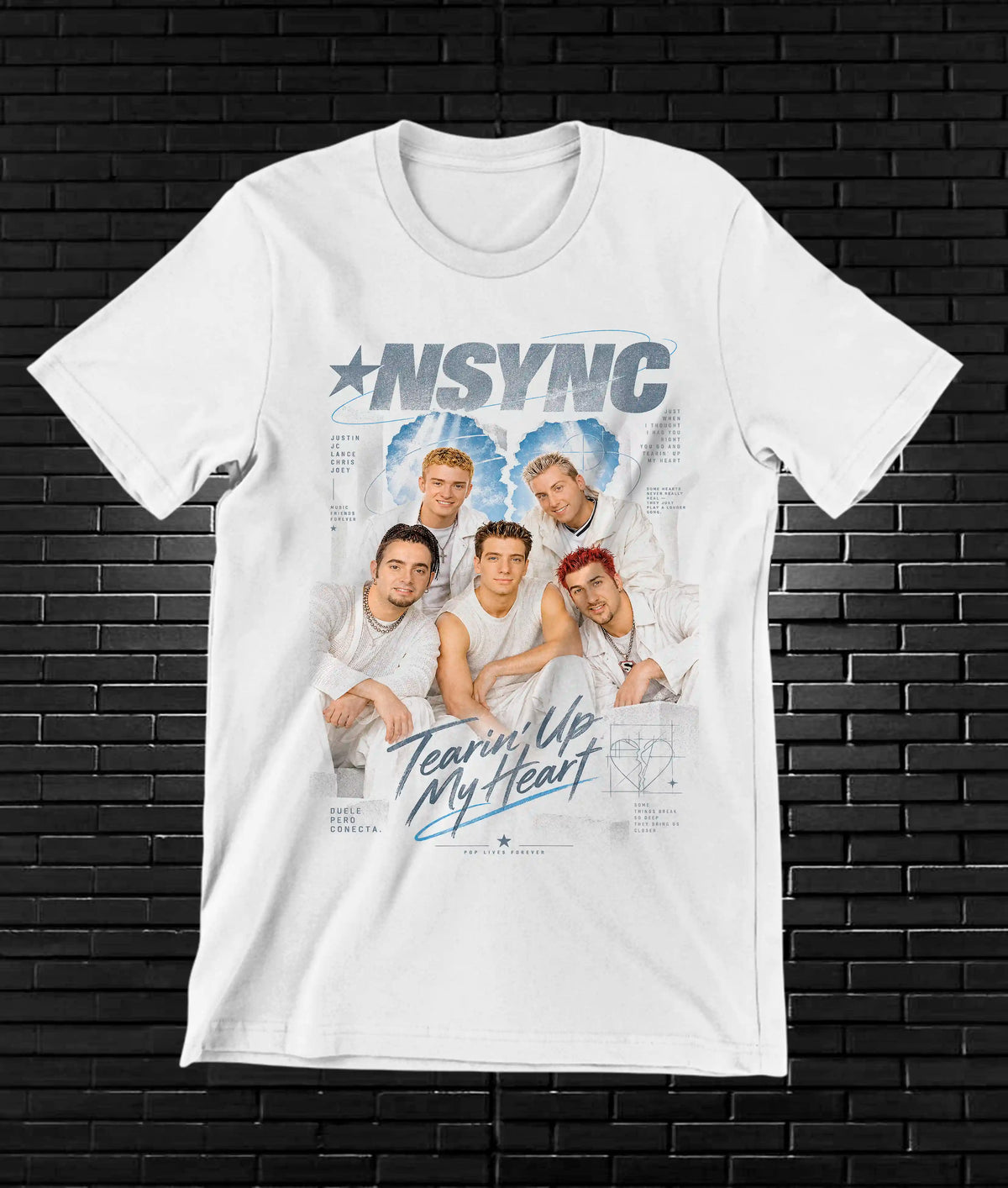 Camiseta NSYNC – CAMINE – Diseño NIVRA – Blanco