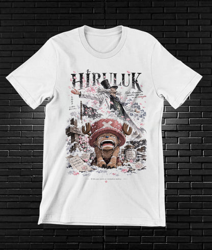 Camiseta One Piece Chopper – BAMOR – Diseño BANIX – Blanco