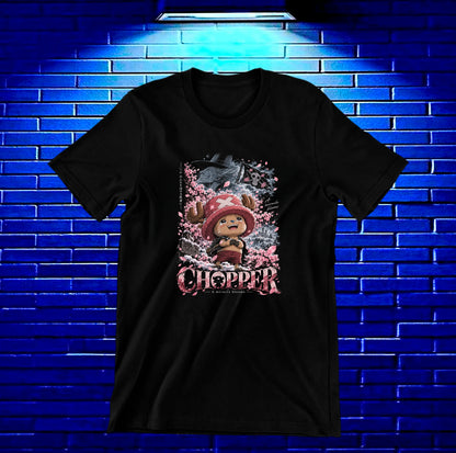 Camiseta One Piece Chopper – BAMOR – Diseño BAREN – Negro