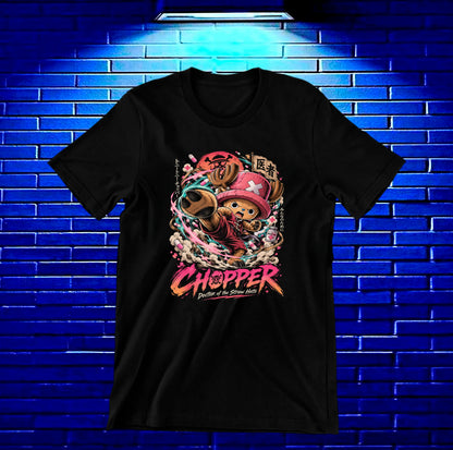 Camiseta One Piece Chopper – CAMINE – Diseño NIVRA – Negro