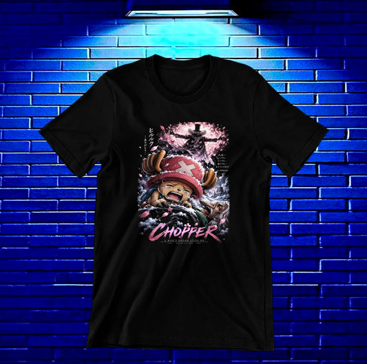 Camiseta One Piece Chopper – NIMOR – Diseño BANIX – Negro