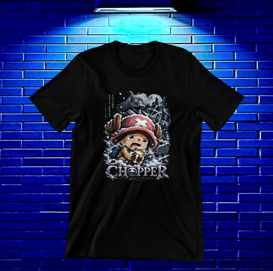 Camiseta One Piece Chopper – NIMOR – Diseño BAREN – Negro