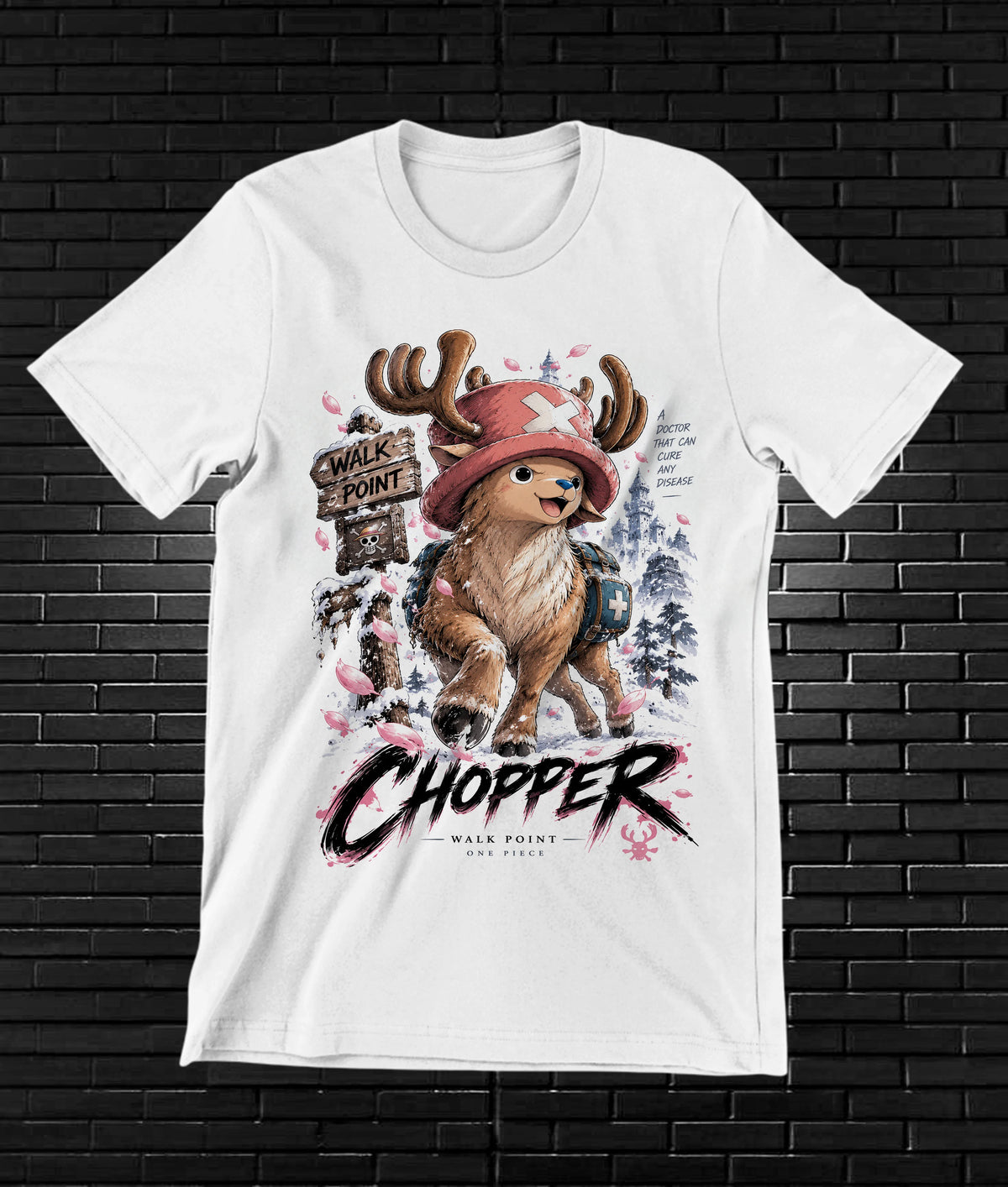 Camiseta One Piece Chopper – NIMOR – Diseño CAVOX – Blanco