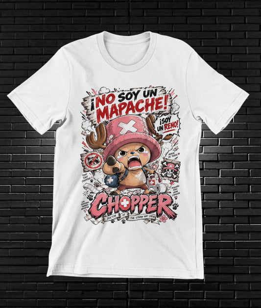 Camiseta One Piece Chopper – NIMOR – Diseño NIVRA – Blanco