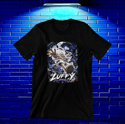 Camiseta One Piece Luffy – BAMOR – Diseño MERON – Negro