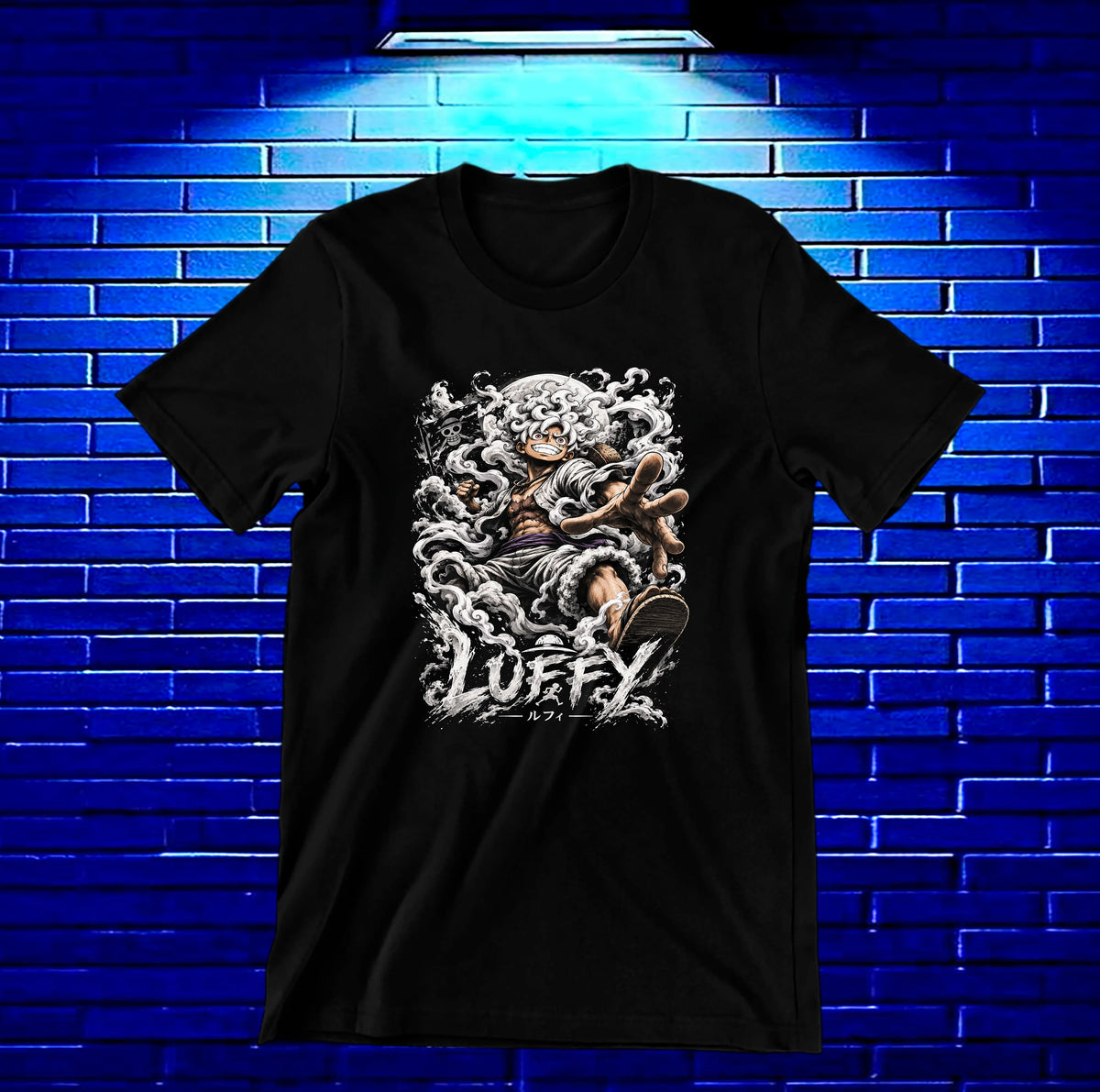 Camiseta One Piece Luffy – CAMINE – Diseño CAVOX – Negro