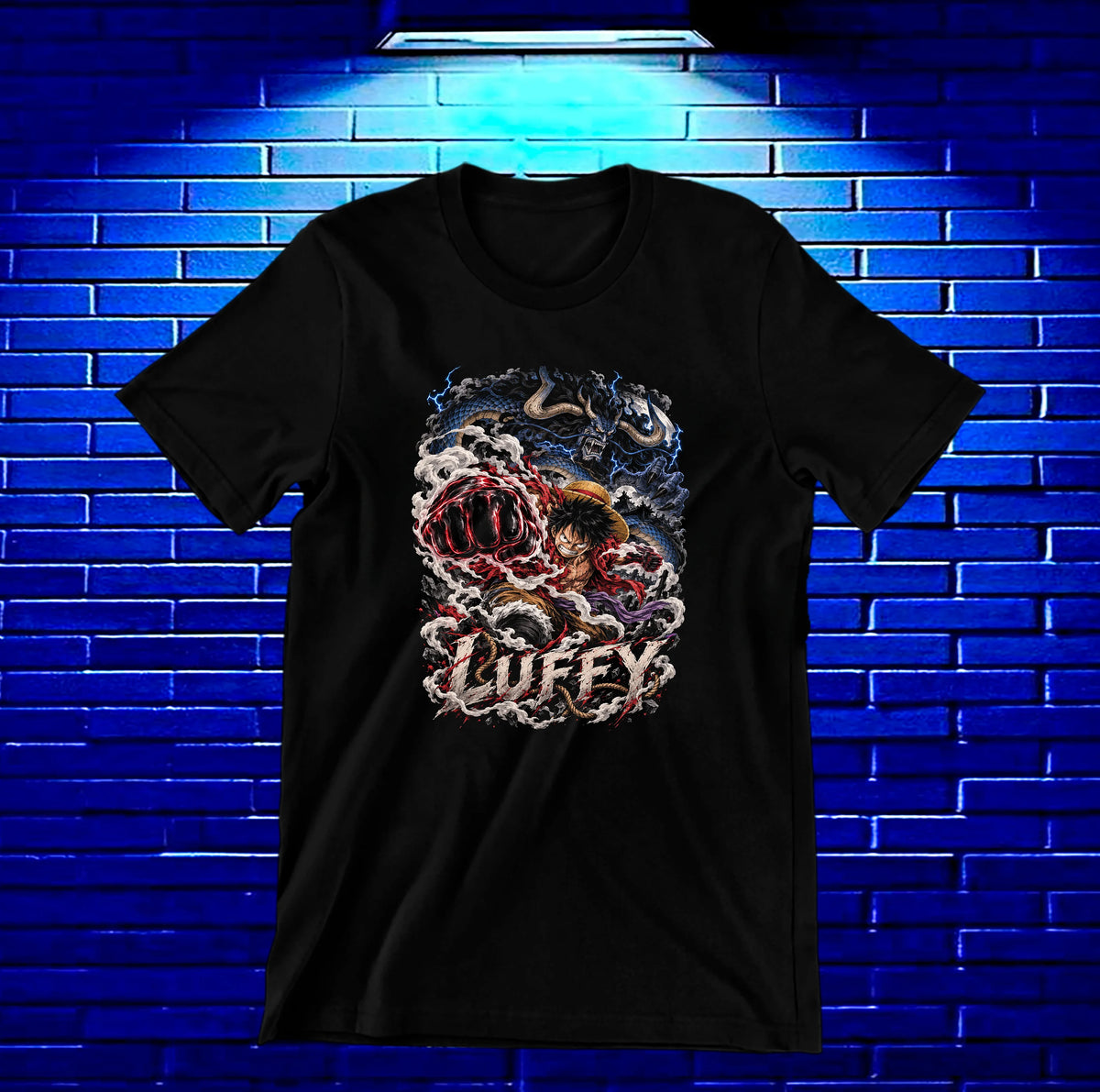 Camiseta One Piece Luffy – CAMINE – Diseño NIVRA – Negro