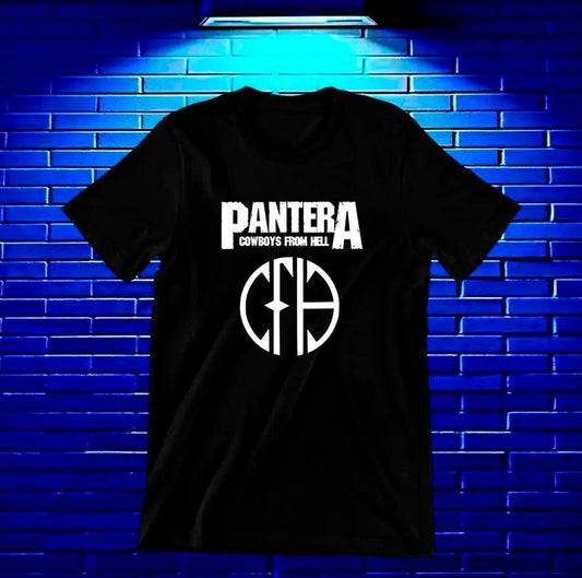 Camiseta Pantera – Cowboys from Hell · emblema · Negra