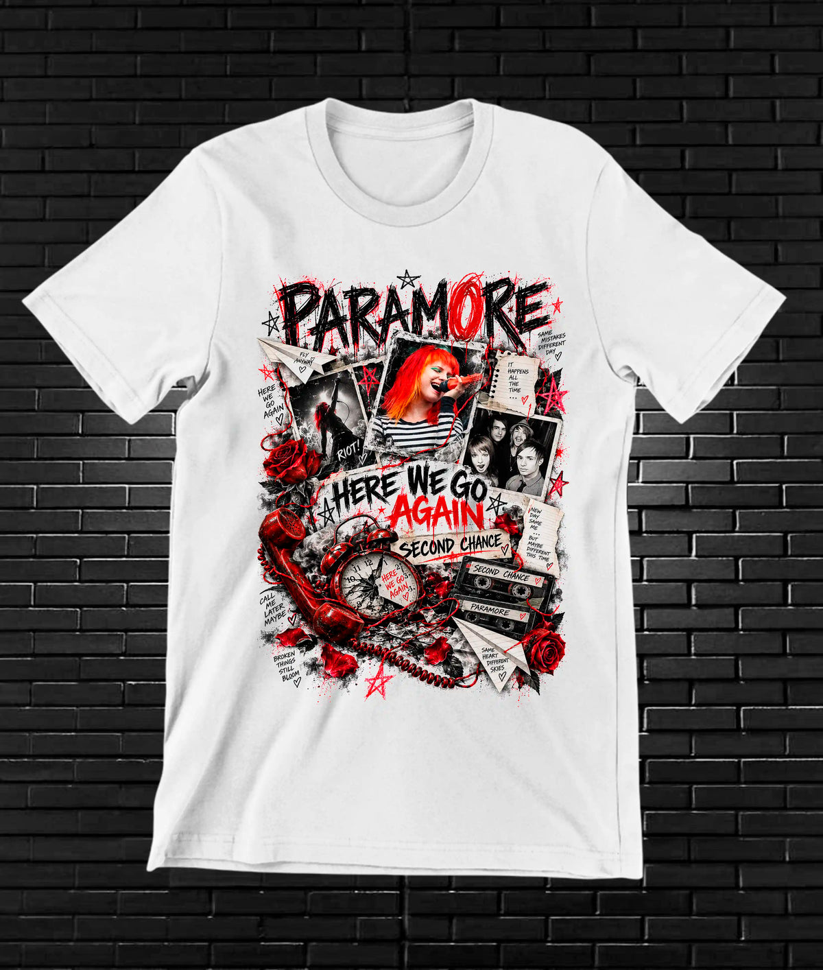 Camiseta Paramore CAMINE - BAREN Blanco