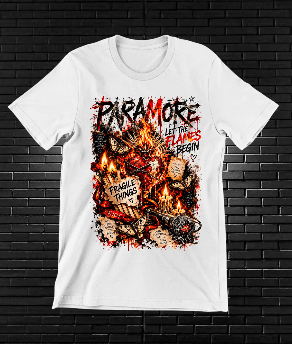 Camiseta Paramore MELAR - MERON Blanco