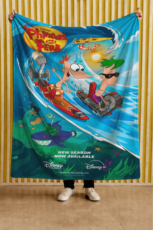 Cobija Phineas y Ferb – Personajes · montaña rusa