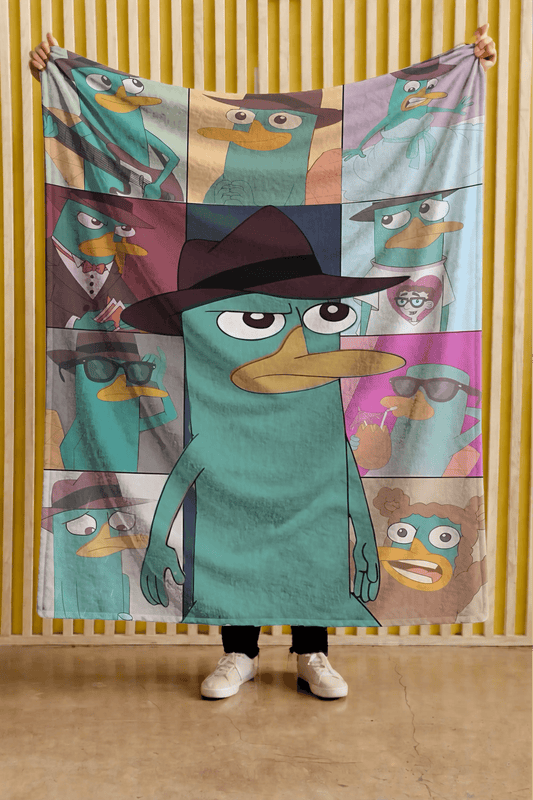 Cobija Phineas y Ferb – Perry · viñetas de colores