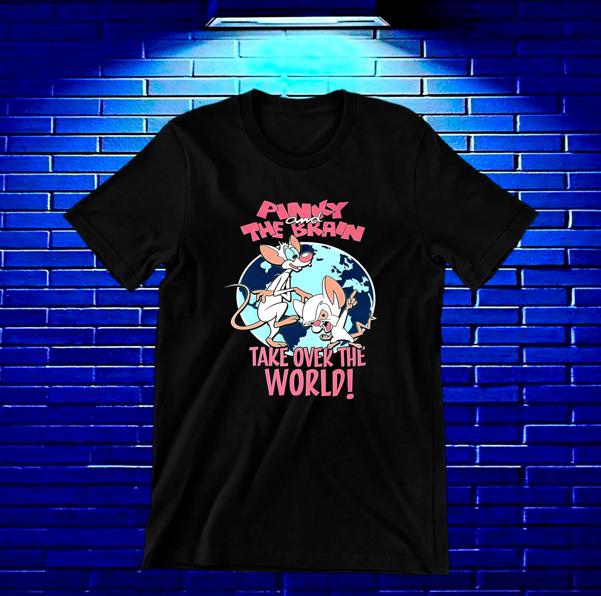 Camiseta Pinky y Cerebro BAMOR meron negro