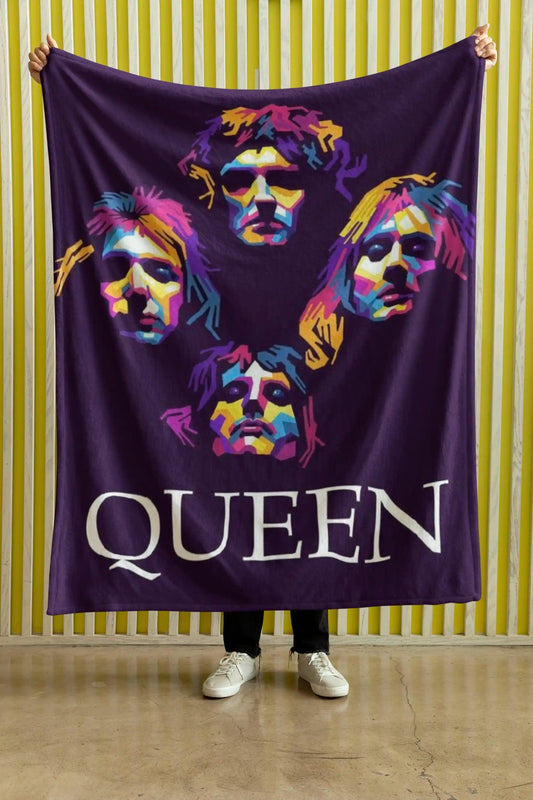 Cobija Queen – Banda · retratos violetas