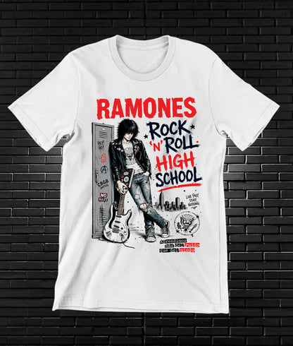 Camiseta Ramones BAMOR diseño CAVOX color Blanco