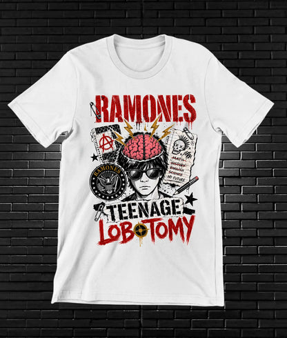 Camiseta Ramones BAMOR diseño NIVRA color Blanco
