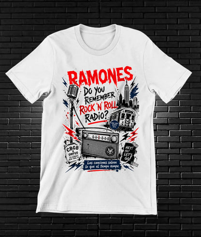 Camiseta Ramones CAMINE diseño BANIX color Blanco