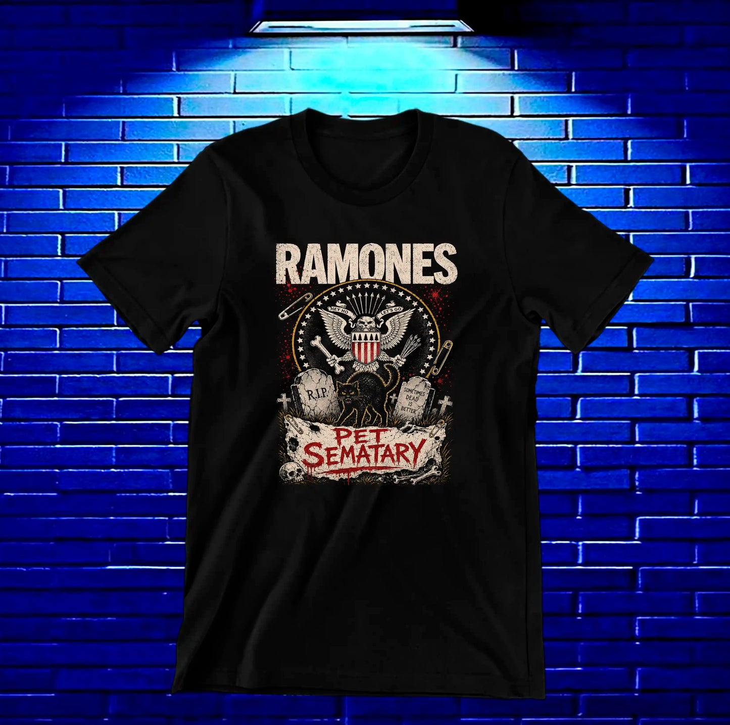 Camiseta Ramones NIMOR diseño BAREN color Negro