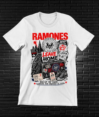 Camiseta Ramones NIMOR diseño NIVRA color Blanco