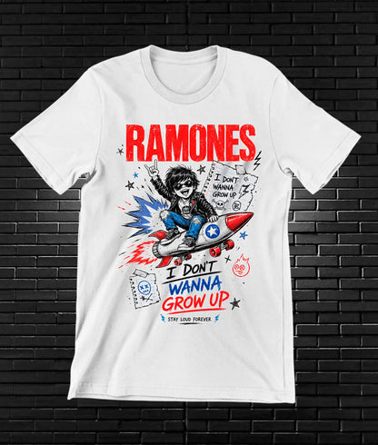 Camiseta Ramones MELAR diseño BANIX color Blanco