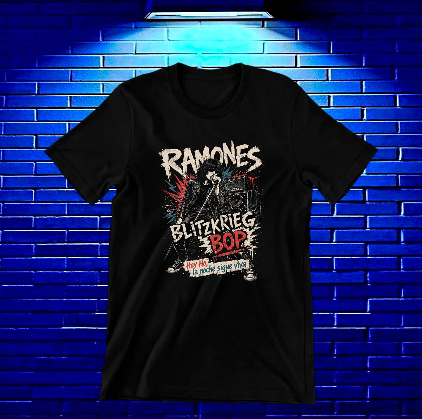 Camiseta Ramones MELAR diseño BANIX color Negro
