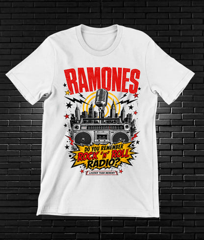 Camiseta Ramones MELAR diseño BAREN color Blanco
