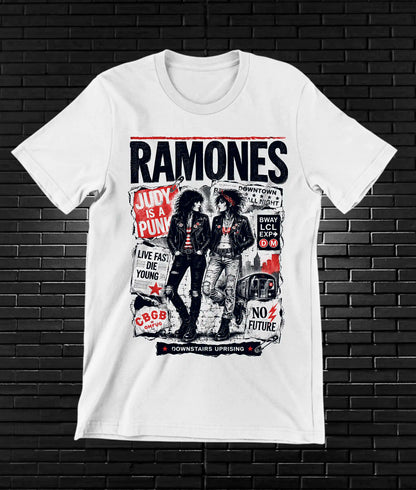 Camiseta Ramones MELAR diseño NIVRA color Blanco
