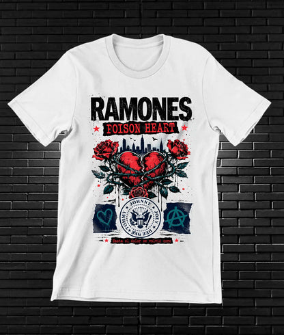 Camiseta Ramones BAYRA diseño CAVOX color Blanco