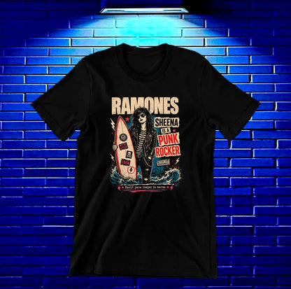 Camiseta Ramones BAYRA diseño CAVOX color Negro