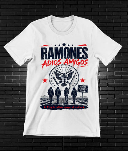 Camiseta Ramones CALEN diseño CAVOX color Blanco