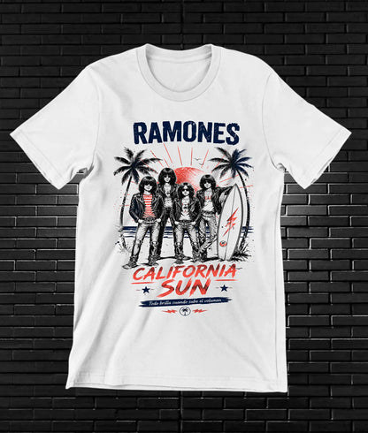 Camiseta Ramones CALEN diseño MERON color Blanco