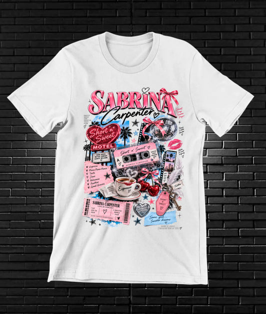 Camiseta Sabrina Carpenter BALOR - BAREN Blanco
