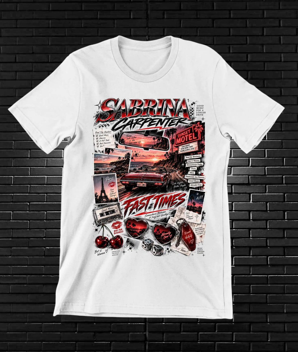 Camiseta Sabrina Carpenter BALOR - CAVOX Blanco