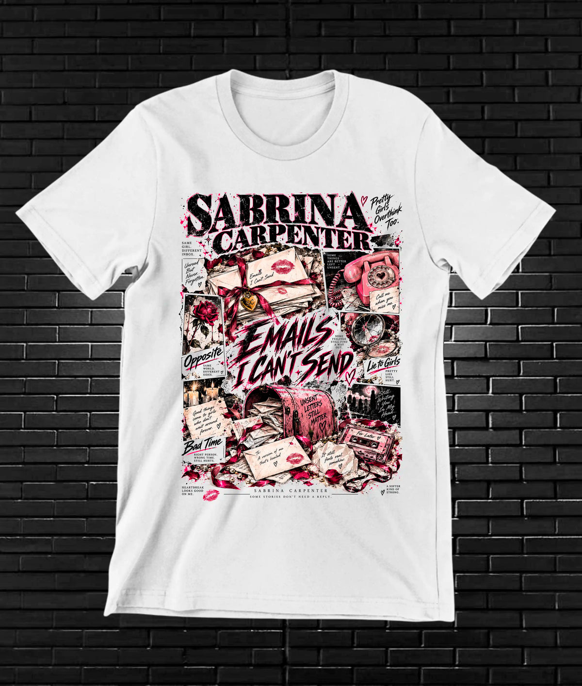 Camiseta Sabrina Carpenter BALOR - MERON Blanco