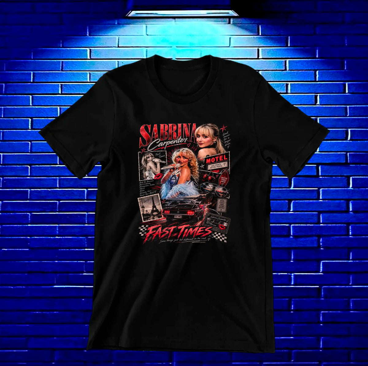 Camiseta Sabrina Carpenter BALOR - MERON Negro