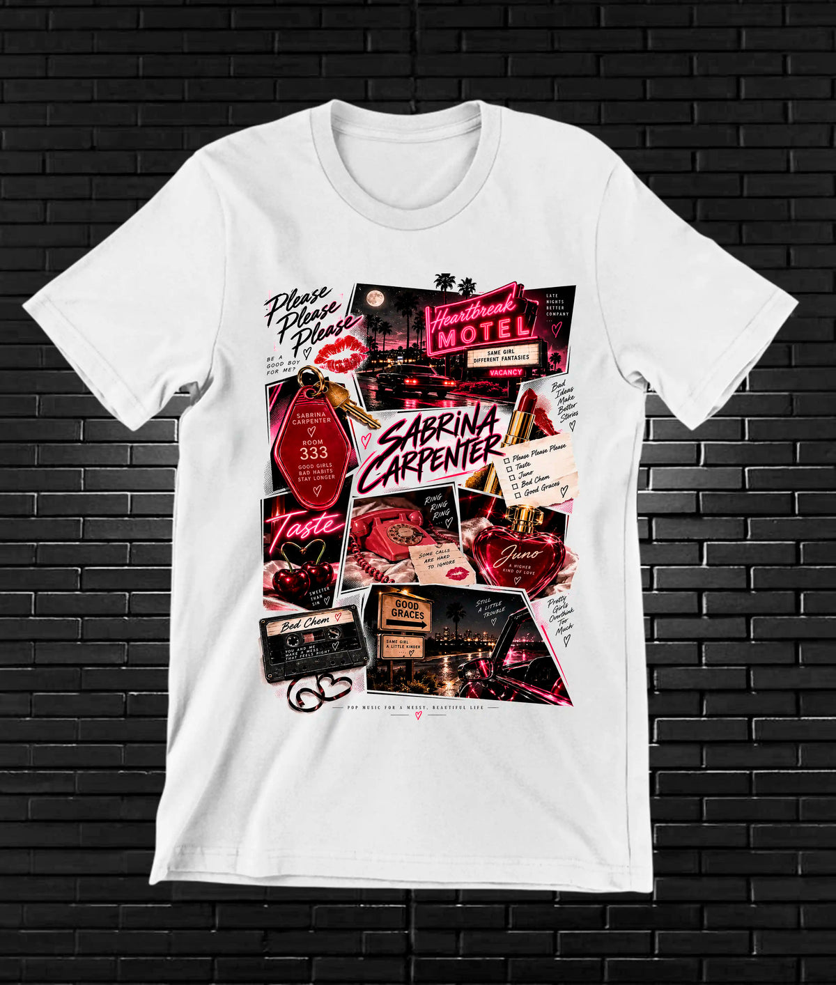 Camiseta Sabrina Carpenter BAMOR - BANIX Blanco