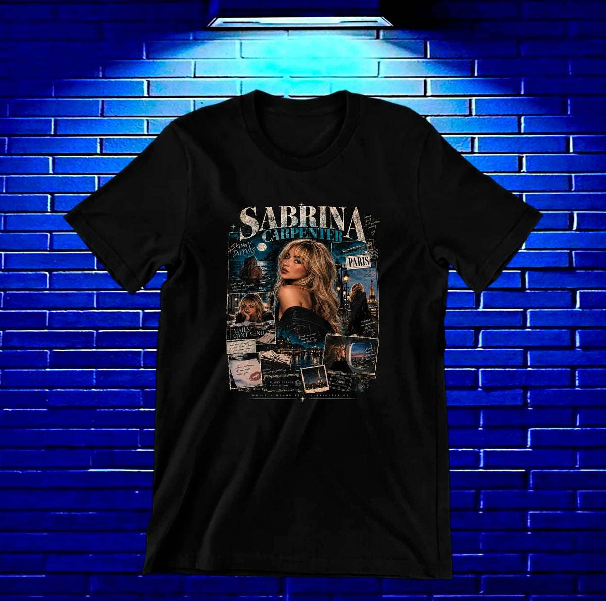 Camiseta Sabrina Carpenter BAMOR - BAREN Negro