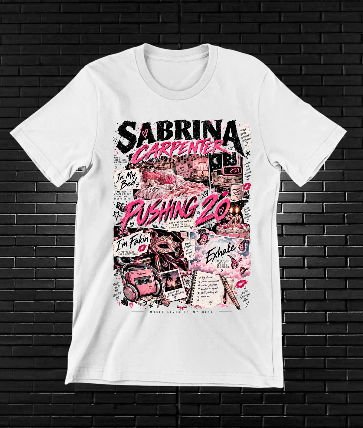Camiseta Sabrina Carpenter BAXOR - BANIX Blanco