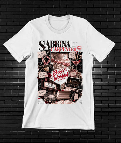 Camiseta Sabrina Carpenter BAXOR - MERON Blanco