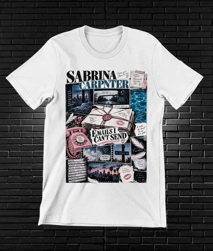 Camiseta Sabrina Carpenter CAMINE - BANIX Blanco